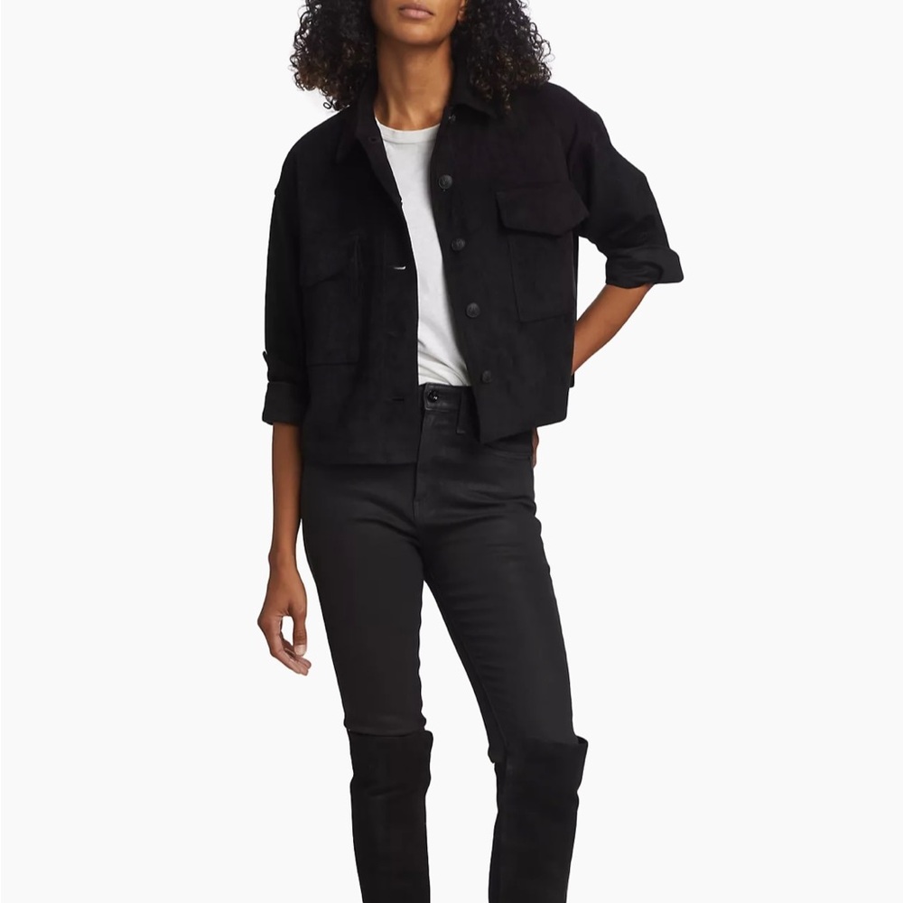 Rag & Bone Jaidan Cropped Suede Jacket